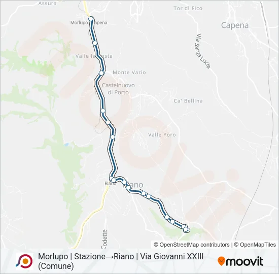 COTRAL Bus Line Map