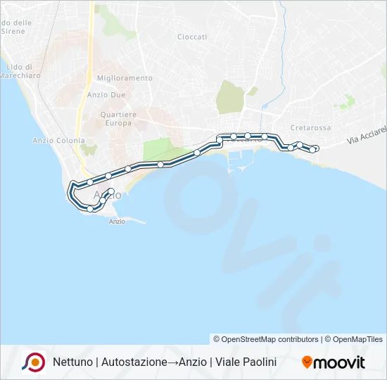 COTRAL Bus Line Map