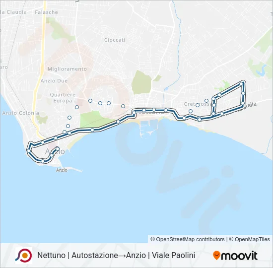 COTRAL Bus Line Map