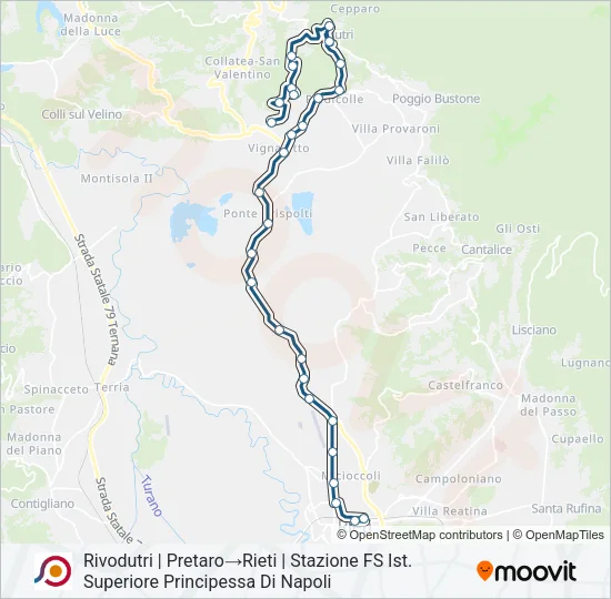 COTRAL Bus Line Map