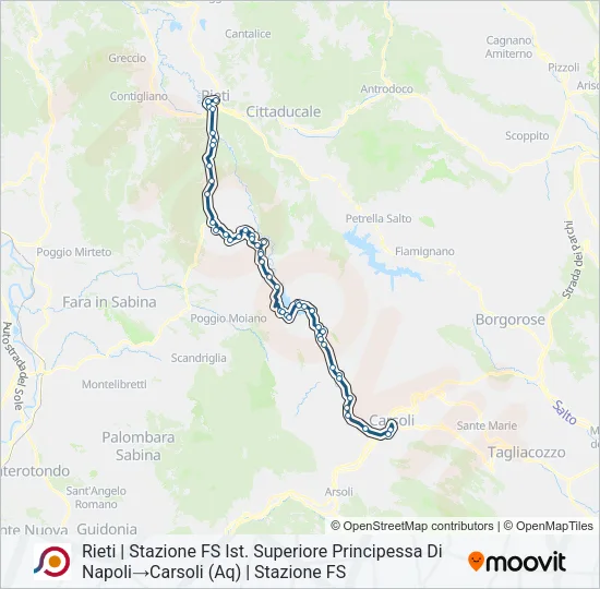 COTRAL Bus Line Map