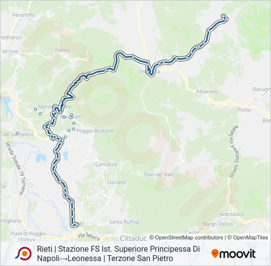 COTRAL Bus Line Map