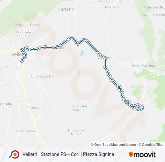 COTRAL Bus Line Map