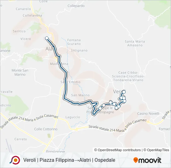 COTRAL Bus Line Map