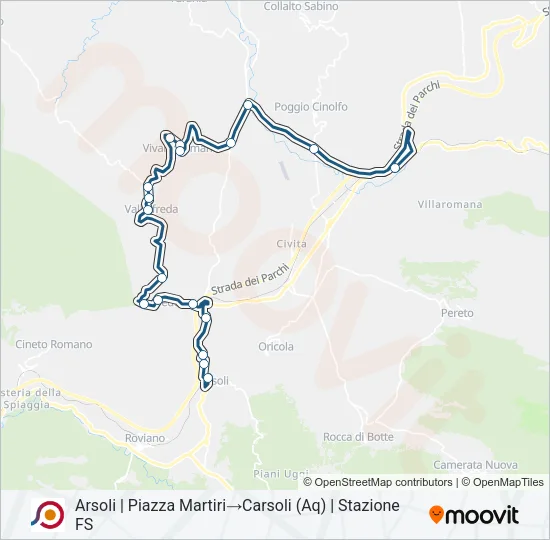 COTRAL Bus Line Map