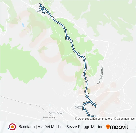 COTRAL Bus Line Map