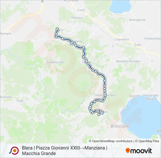 COTRAL Bus Line Map