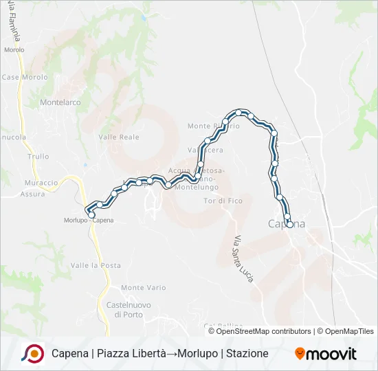 COTRAL Bus Line Map