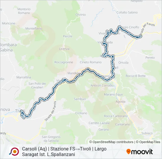 COTRAL Bus Line Map