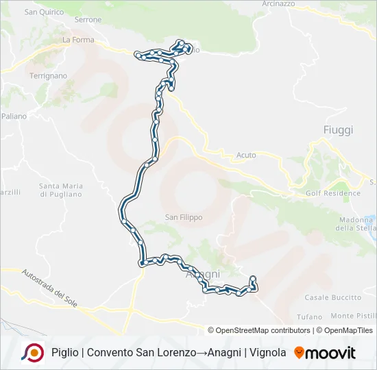COTRAL Bus Line Map