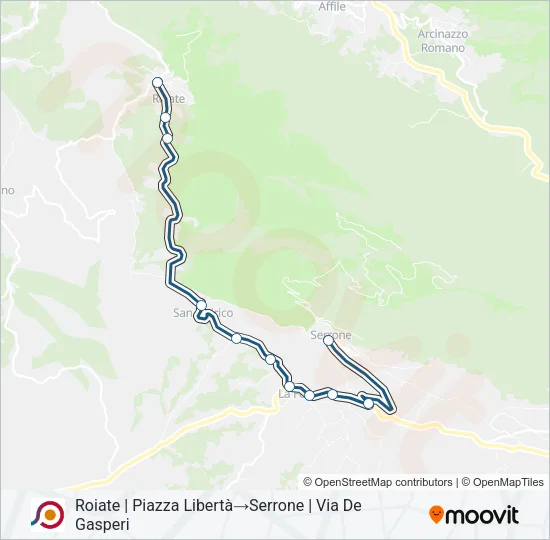 COTRAL Bus Line Map