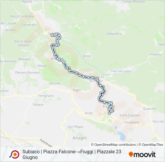 COTRAL Bus Line Map
