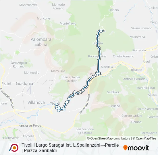 COTRAL Bus Line Map