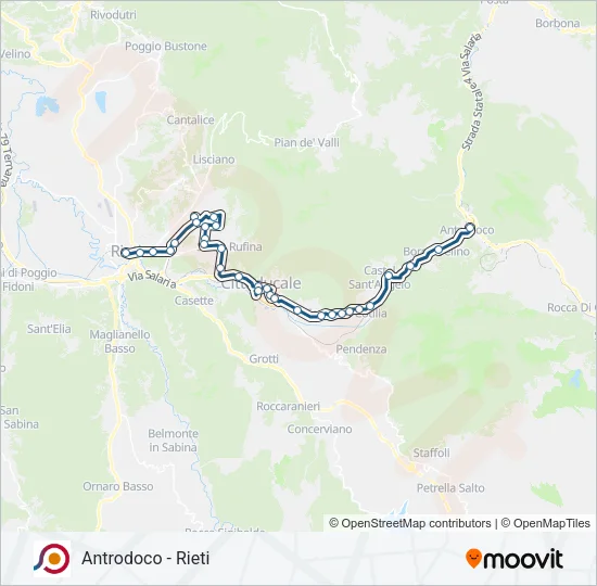 COTRAL Bus Line Map