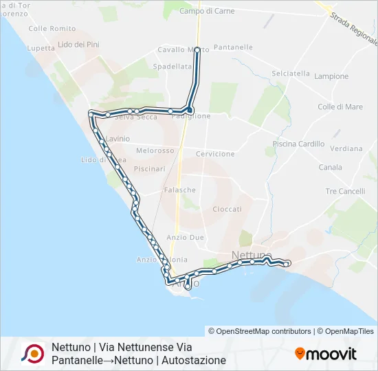 COTRAL Bus Line Map