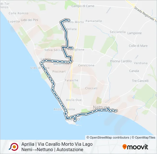 COTRAL Bus Line Map