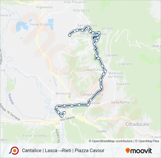 COTRAL Bus Line Map