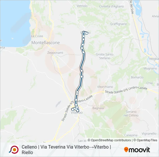 COTRAL Bus Line Map