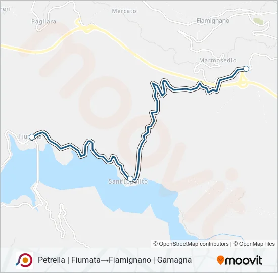 COTRAL Bus Line Map