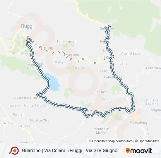 COTRAL Bus Line Map