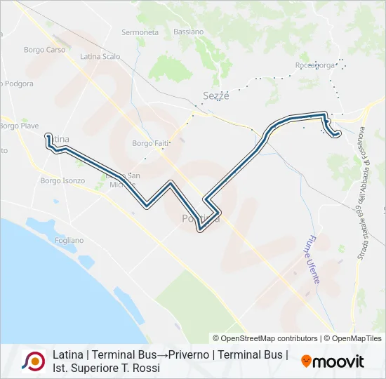 COTRAL Bus Line Map