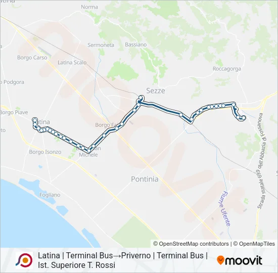 COTRAL Bus Line Map