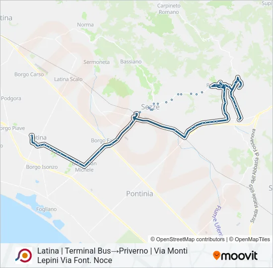 COTRAL Bus Line Map