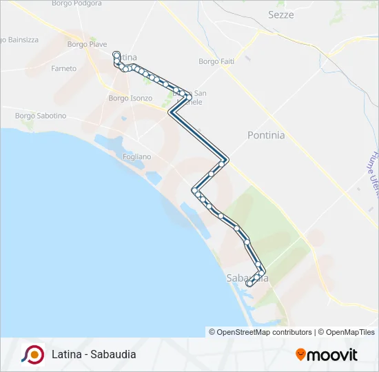 COTRAL Bus Line Map