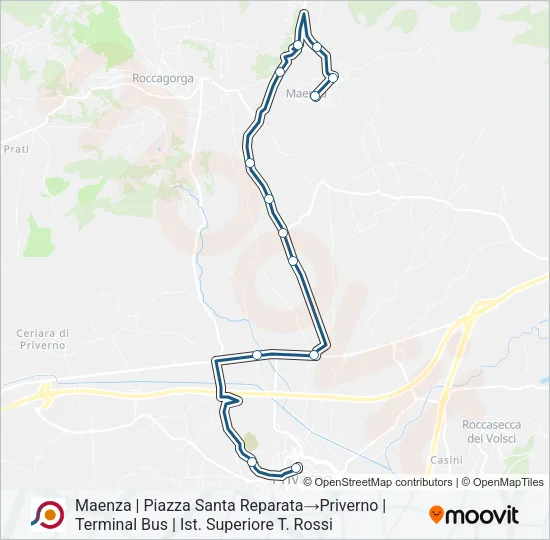 COTRAL Bus Line Map
