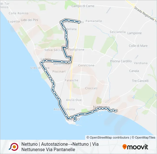 COTRAL Bus Line Map