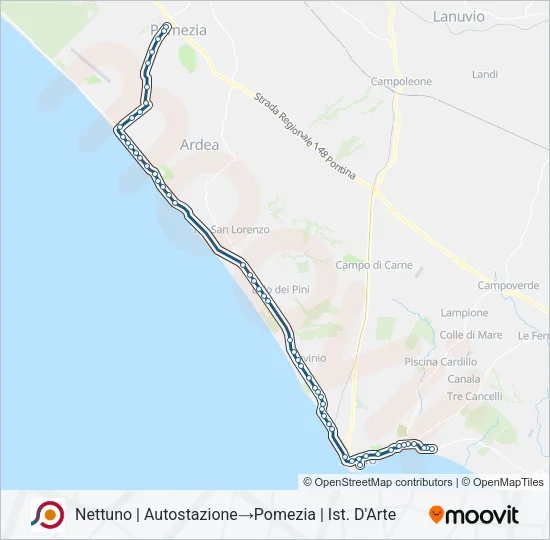 COTRAL Bus Line Map