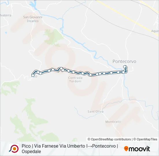 COTRAL Bus Line Map