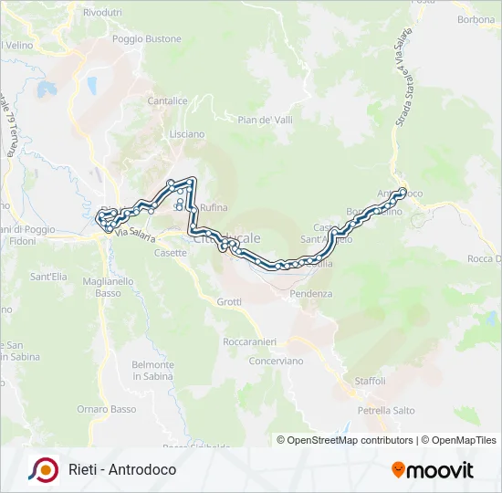 COTRAL Bus Line Map