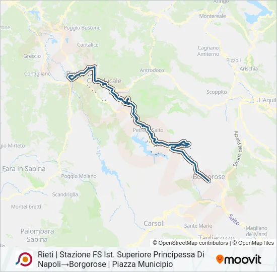 COTRAL Bus Line Map