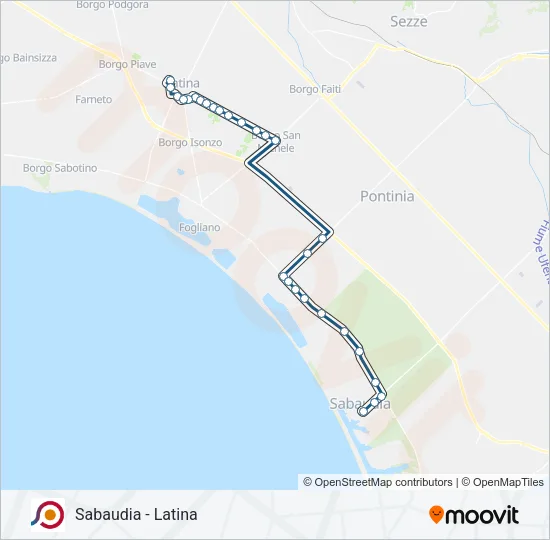 COTRAL Bus Line Map