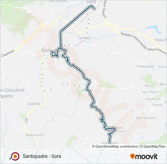 COTRAL Bus Line Map