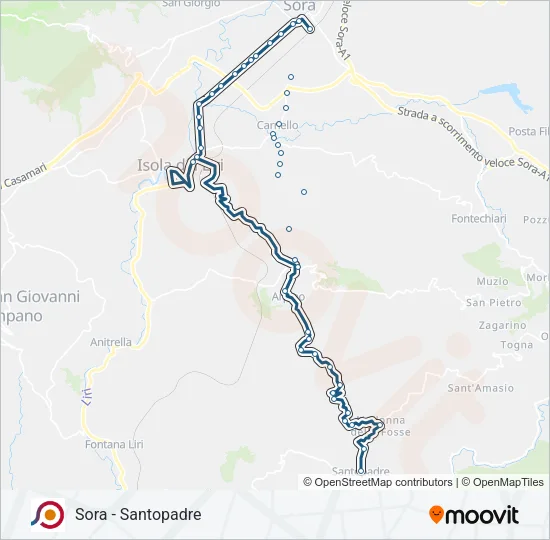 COTRAL Bus Line Map