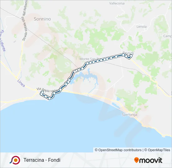 COTRAL Bus Line Map