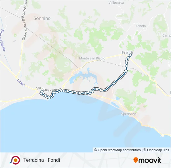 COTRAL Bus Line Map