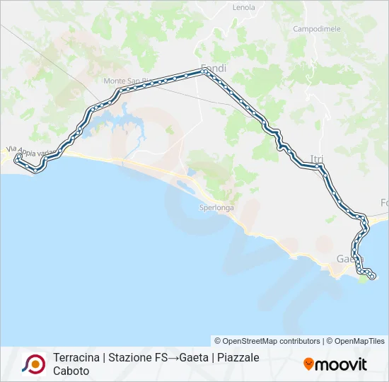 COTRAL Bus Line Map