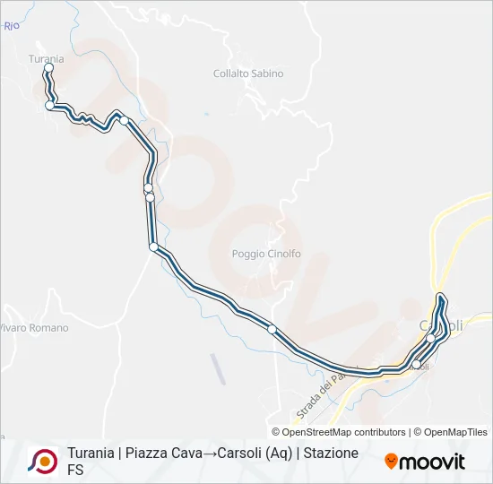 COTRAL Bus Line Map
