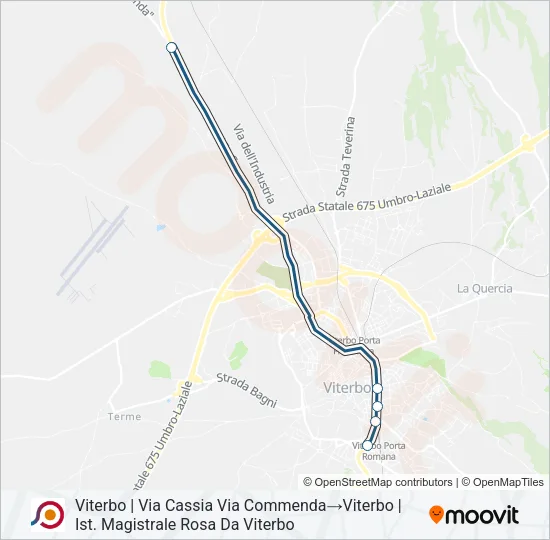 COTRAL Bus Line Map
