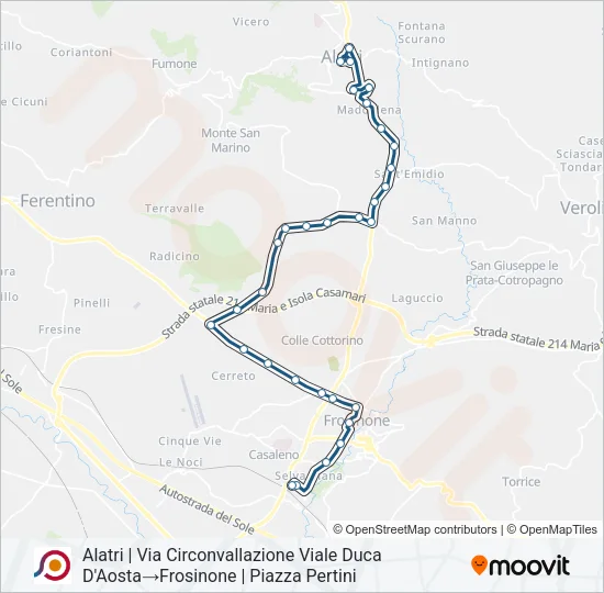 COTRAL Bus Line Map