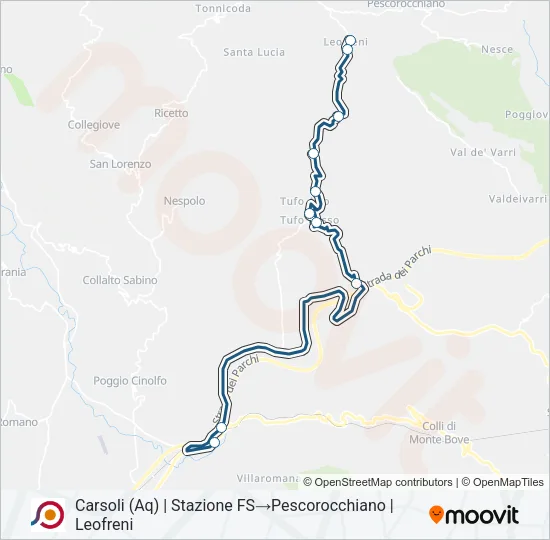 COTRAL Bus Line Map