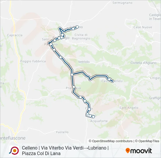 COTRAL Bus Line Map