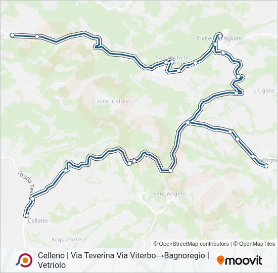 COTRAL Bus Line Map