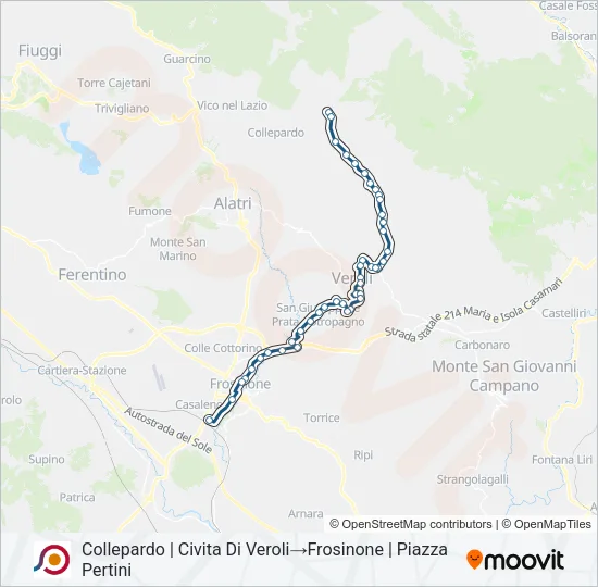 COTRAL Bus Line Map