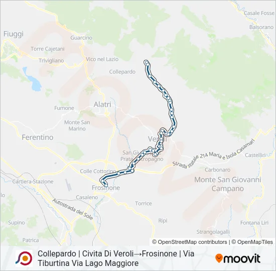 COTRAL Bus Line Map