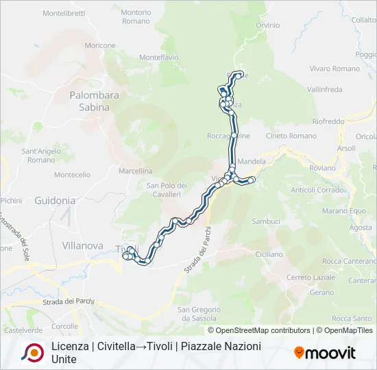 COTRAL Bus Line Map