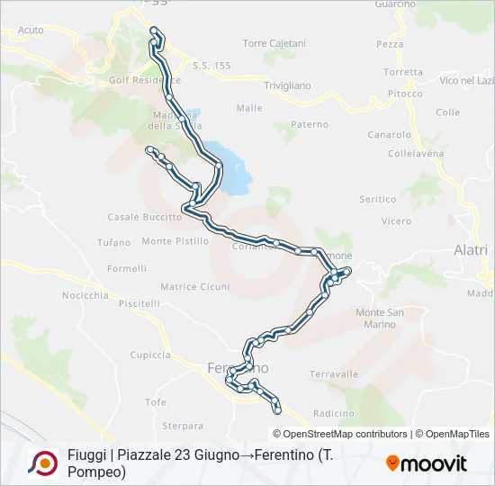 COTRAL Bus Line Map